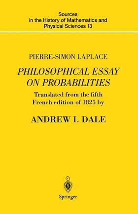Laplace |  Pierre-Simon Laplace Philosophical Essay on Probabilities | Buch |  Sack Fachmedien