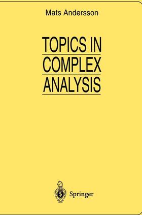 Andersson |  Topics in Complex Analysis | Buch |  Sack Fachmedien