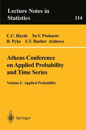 Heyde / Rachev / Prohorov |  Athens Conference on Applied Probability and Time Series Analysis | Buch |  Sack Fachmedien