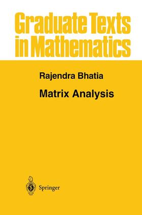 Bhatia |  Matrix Analysis | Buch |  Sack Fachmedien