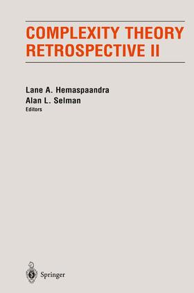 Selman / Hemaspaandra |  Complexity Theory Retrospective II | Buch |  Sack Fachmedien