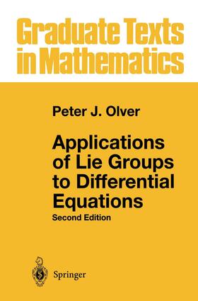 Olver |  Applications of Lie Groups to Differential Equations | Buch |  Sack Fachmedien