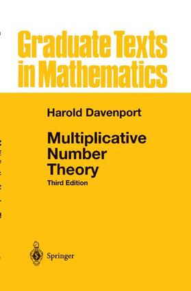 Davenport |  Multiplicative Number Theory | Buch |  Sack Fachmedien