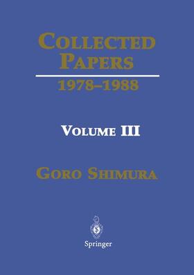 Shimura |  Collected Papers III: 1978 1988 | Buch |  Sack Fachmedien