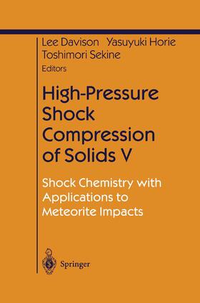 Davison / Sekine / Horie |  High-Pressure Shock Compression of Solids V | Buch |  Sack Fachmedien