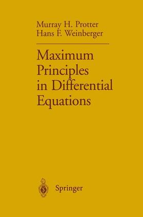 Weinberger / Protter |  Maximum Principles in Differential Equations | Buch |  Sack Fachmedien