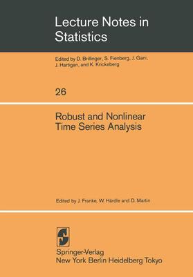 Franke / Martin / Härdle |  Robust and Nonlinear Time Series Analysis | Buch |  Sack Fachmedien