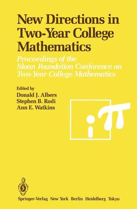 Albers / Rodi / Watkins |  New Directions in Two-Year College Mathematics | Buch |  Sack Fachmedien