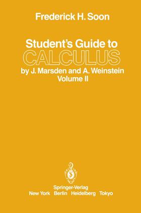 Soon |  Student¿s Guide to Calculus by J. Marsden and A. Weinstein | Buch |  Sack Fachmedien
