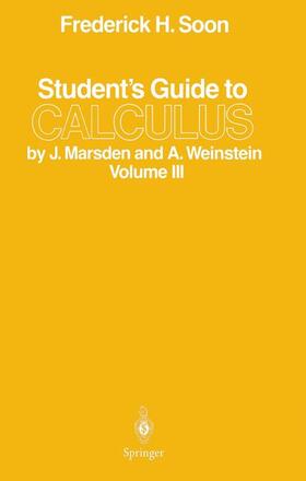 Soon |  Student¿s Guide to Calculus by J. Marsden and A. Weinstein | Buch |  Sack Fachmedien