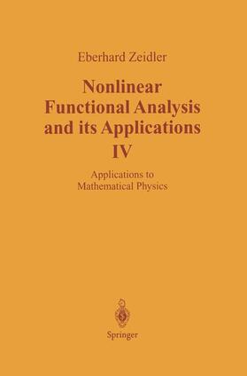 Zeidler |  Nonlinear Functional Analysis and Its Applications | Buch |  Sack Fachmedien