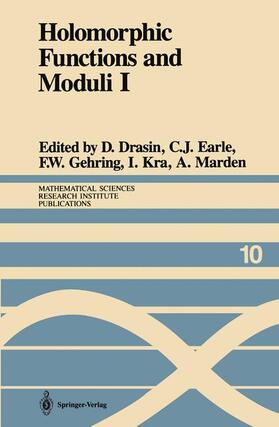 Drasin / Earle / Gehring |  Holomorphic Functions and Moduli I | Buch |  Sack Fachmedien
