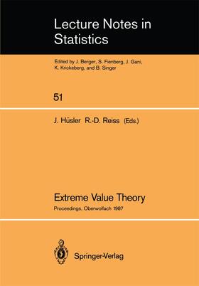 Reiss / Hüsler |  Extreme Value Theory | Buch |  Sack Fachmedien