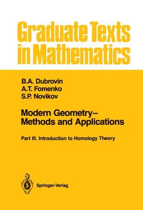 Dubrovin / Novikov / Fomenko |  Modern Geometry¿Methods and Applications | Buch |  Sack Fachmedien