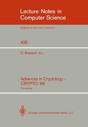 Brassard |  Advances in Cryptology - CRYPTO '89 | Buch |  Sack Fachmedien