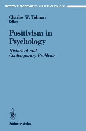 Tolman |  Positivism in Psychology | Buch |  Sack Fachmedien