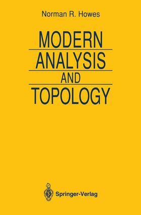 Howes |  Modern Analysis and Topology | Buch |  Sack Fachmedien