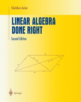 Axler |  Linear Algebra Done Right | Buch |  Sack Fachmedien