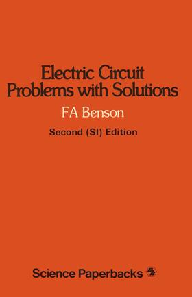 Benson |  Electric Circuit Problems with Solutions | Buch |  Sack Fachmedien