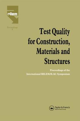 Fickelson |  Test Quality for Construction, Materials and Structures | Buch |  Sack Fachmedien