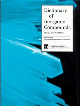 Macintyre |  Dictionary of Inorganic Compounds, Supplement 3 | Buch |  Sack Fachmedien