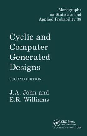 John / Williams |  Cyclic and Computer Generated Designs, Second Edition | Buch |  Sack Fachmedien