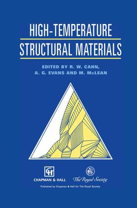 Cahn / Evans / McLean |  High-temperature Structural Materials | Buch |  Sack Fachmedien