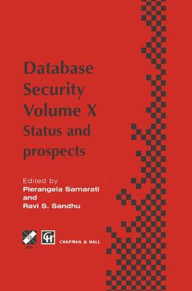 Samarati / Sandhu |  Database Security X | Buch |  Sack Fachmedien