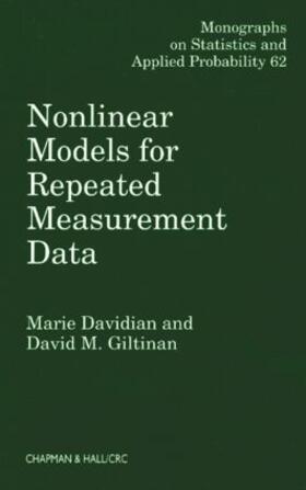 Davidian / Giltinan |  Nonlinear Models for Repeated Measurement Data | Buch |  Sack Fachmedien