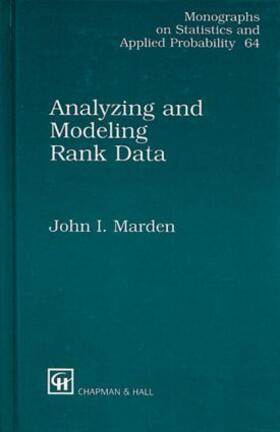 Marden |  Analyzing and Modeling Rank Data | Buch |  Sack Fachmedien