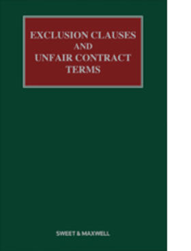 Lawson | Exclusion Clauses and Unfair Contract Terms | Buch | 978-0-414-03101-2 | sack.de