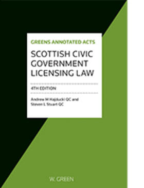 Hadjucki / Stuart |  Scottish Civic Government Licensing Law | Buch |  Sack Fachmedien