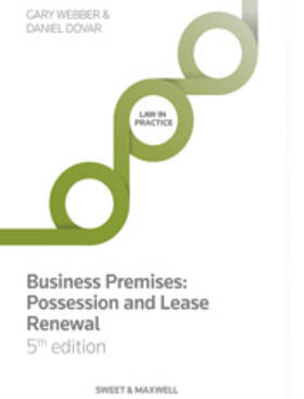 Webber / Dovar |  Business Premises: Possession and Lease Renewal | Buch |  Sack Fachmedien