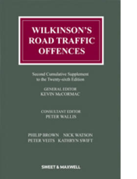 McCormac / Wallis |  Wilkinson's Road Traffic Offences | Buch |  Sack Fachmedien
