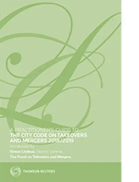 Lindsay / Jones / Innes |  A Practitioner's Guide to The City Code on Takeovers and Mergers 2018/2019 | Buch |  Sack Fachmedien