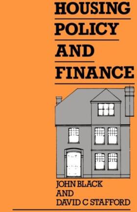 Black / Stafford |  Housing Policy and Finance | Buch |  Sack Fachmedien