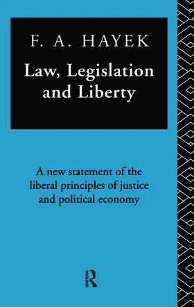 Hayek / Shearmur |  Law, Legislation, and Liberty | Buch |  Sack Fachmedien