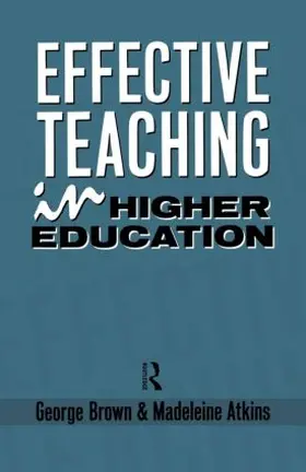 Atkins / Brown |  Effective Teaching in Higher Education | Buch |  Sack Fachmedien