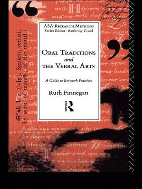 Finnegan |  Oral Traditions and the Verbal Arts | Buch |  Sack Fachmedien