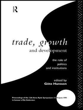 Hansson |  Trade, Growth and Development | Buch |  Sack Fachmedien