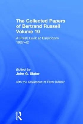 Köllner / Slater |  The Collected Papers of Bertrand Russell, Volume 10 | Buch |  Sack Fachmedien