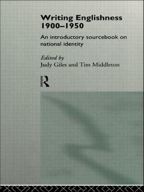 Giles / Middleton |  Writing Englishness: An Introductory Sourcebook | Buch |  Sack Fachmedien