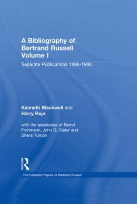 Blackwell / Ruja / Turcon |  A Bibliography of Bertrand Russell | Buch |  Sack Fachmedien