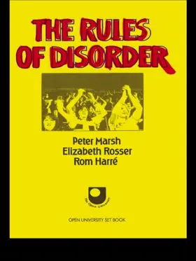 Marsh / Rosser / Harre |  The Rules of Disorder | Buch |  Sack Fachmedien