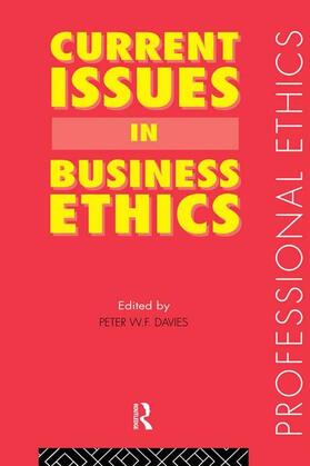 Davies |  Current Issues in Business Ethics | Buch |  Sack Fachmedien