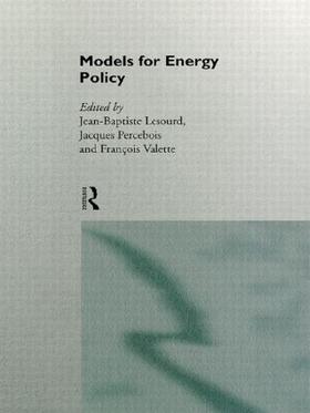 Lesourd / Percebois / Valette |  Models for Energy Policy | Buch |  Sack Fachmedien