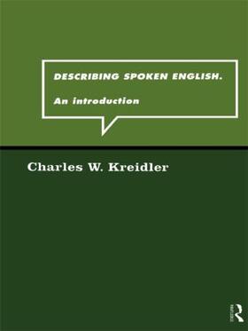 Kreidler |  Describing Spoken English | Buch |  Sack Fachmedien