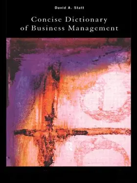 Statt |  The Concise Dictionary of Business Management | Buch |  Sack Fachmedien