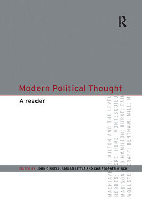 Gingell / Little / Winch |  Modern Political Thought | Buch |  Sack Fachmedien