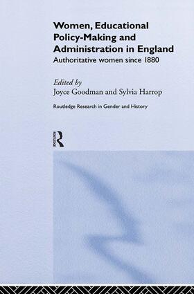 Goodman / Harrop |  Women, Educational Policy-Making and Administration in England | Buch |  Sack Fachmedien